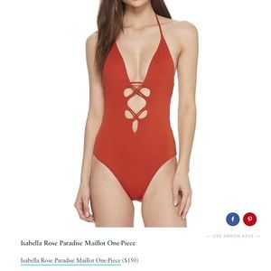 PARADISE ONE-PIECE SWIMSUIT IN PAPRIKA